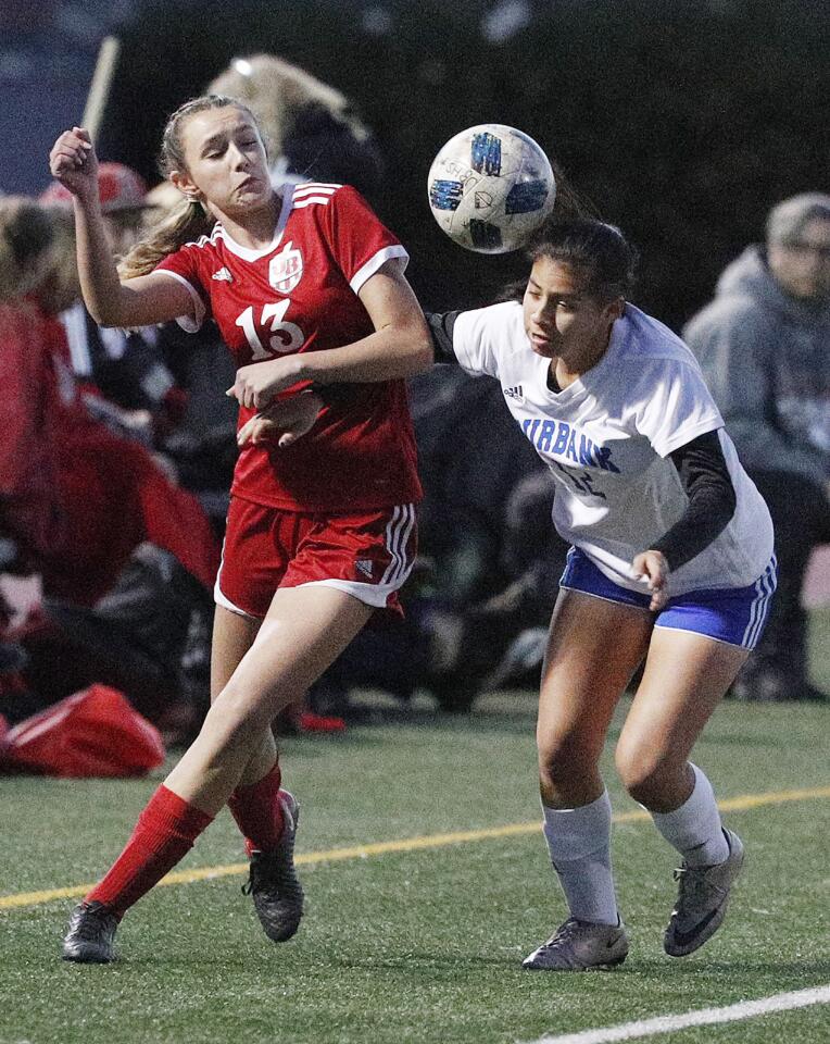 Photo Gallery: Burroughs girls' soccer wins Pacific League title by defeating Burbank in rival game