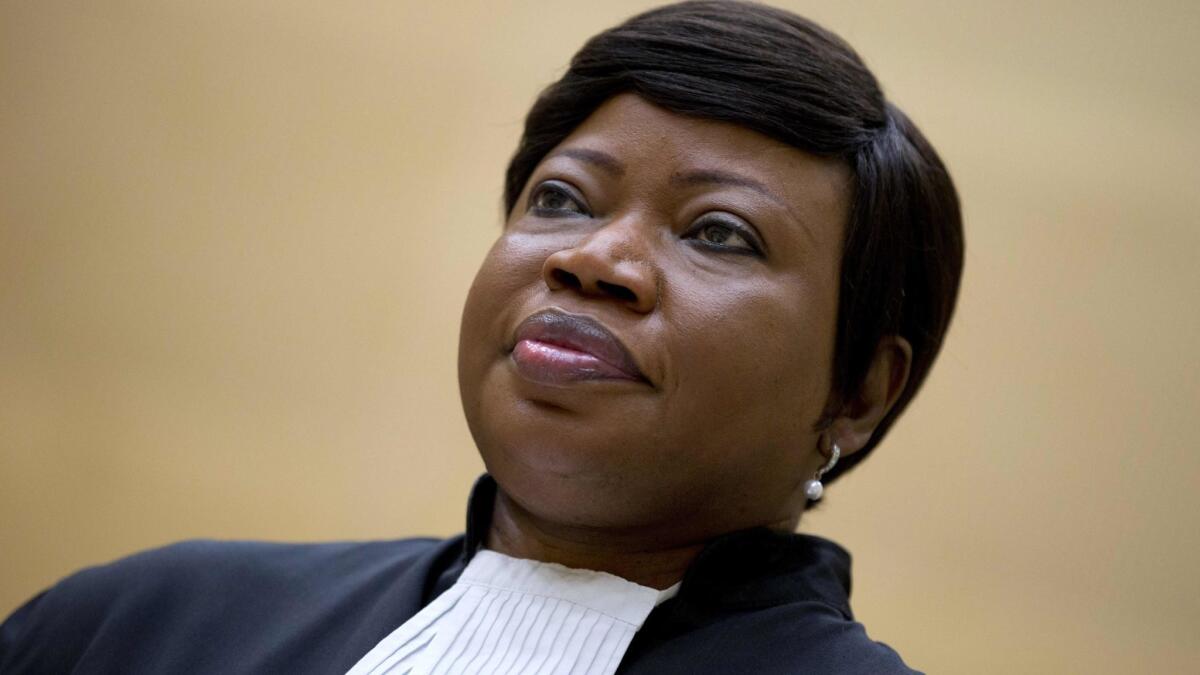 International Criminal Court prosecutor Fatou Bensouda in September 2015.