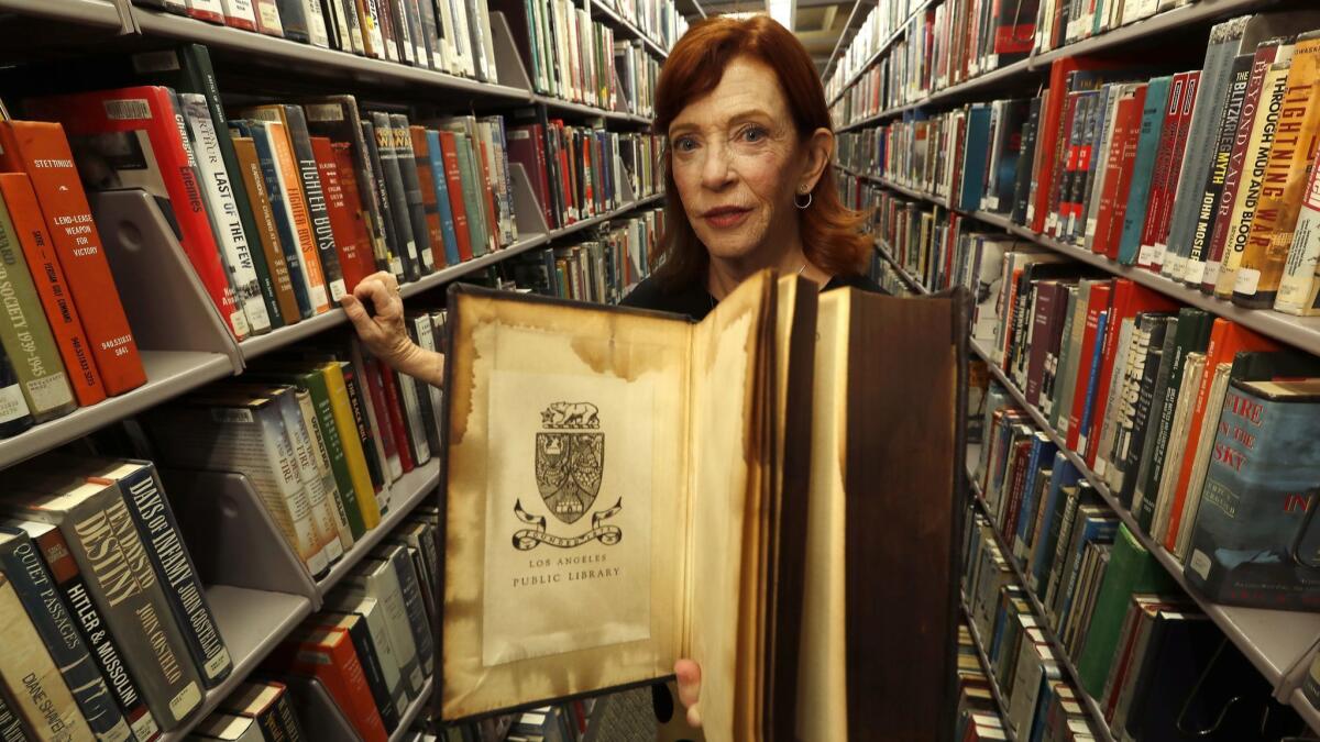 Author Susan Orlean's latest work, "The Library Book," is about the 1986 fire a Central Library in downtown L.A.