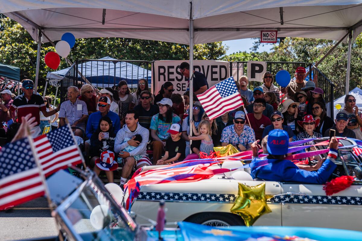 Attendees at the annual Independence Day Parade in Coronado on July 4, 2022.