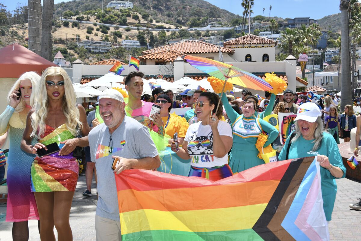 Catalina Island held its inaugural Pride celebration on Saturday.