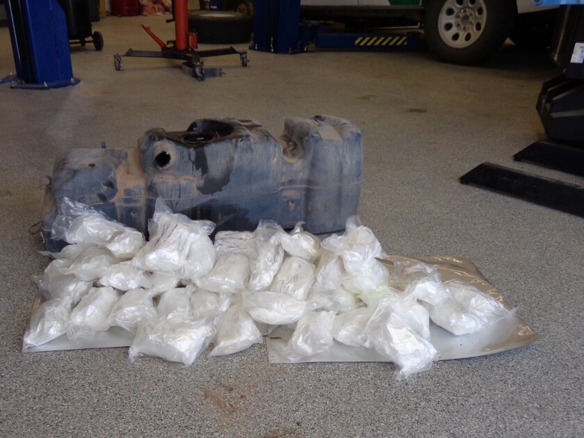 Border Patrol finds 55 pounds of methamphetamine in truck's ...