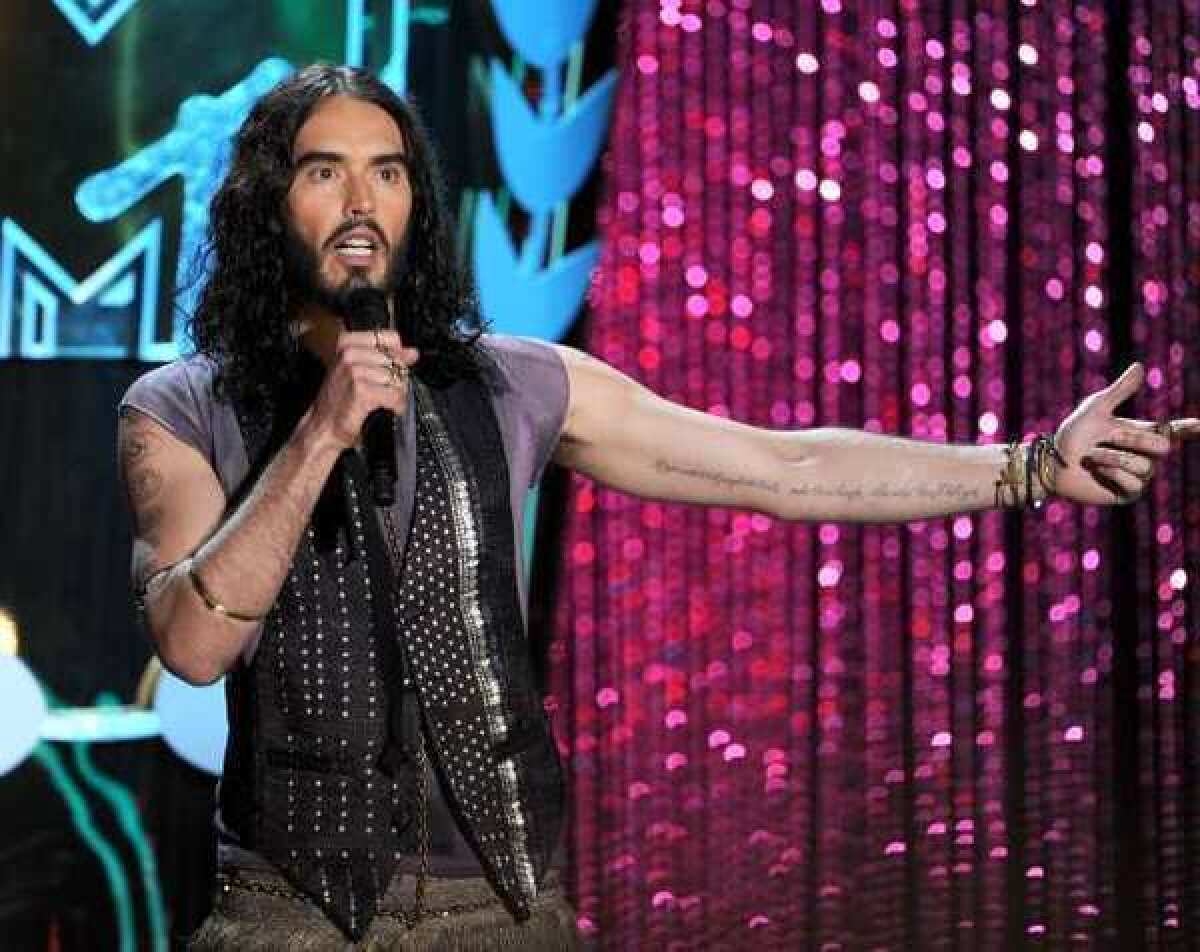 Russell Brand hosts the 2012 "MTV Movie Awards."