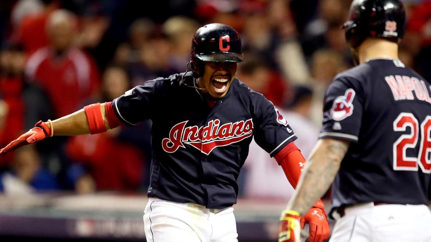 Indians 6, Angels 0: Encarnacion has inside-park home run