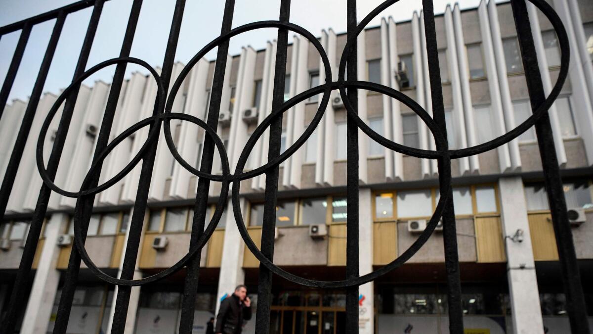 The Russian Olympic Committee headquarters in Moscow