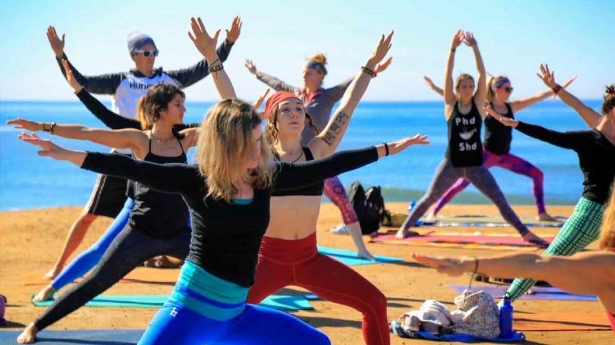 Yoga festival draws hundreds to Ocean Beach - The San Diego Union