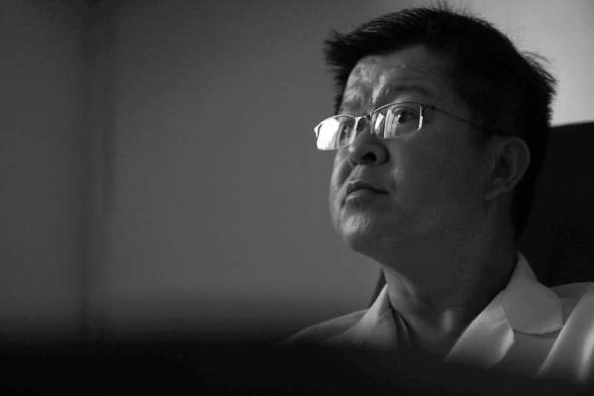 Dr. Van H. Vu is shown during an interview with the Los Angeles Times. He was featured in a Times investigative report in November 2012 because 16 of his patients had fatally overdosed on drugs he prescribed. Another of his patients, Wayne Oviatt, fatally overdosed in January.