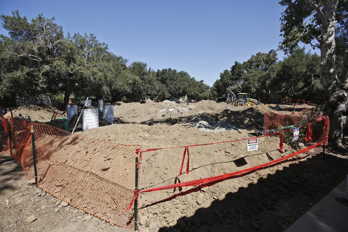 A new complex with four habitat enclosures for large mammals is under construction at the O.C. Zoo.