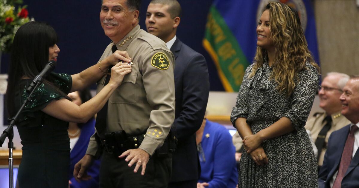 Robert Luna is sworn in as L.A. County’s new sheriff, replacing controversial predecessor