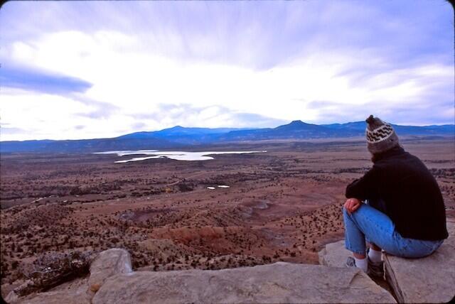 Overlooking Abiquiu Lake, N.M. Photo taken 2004.