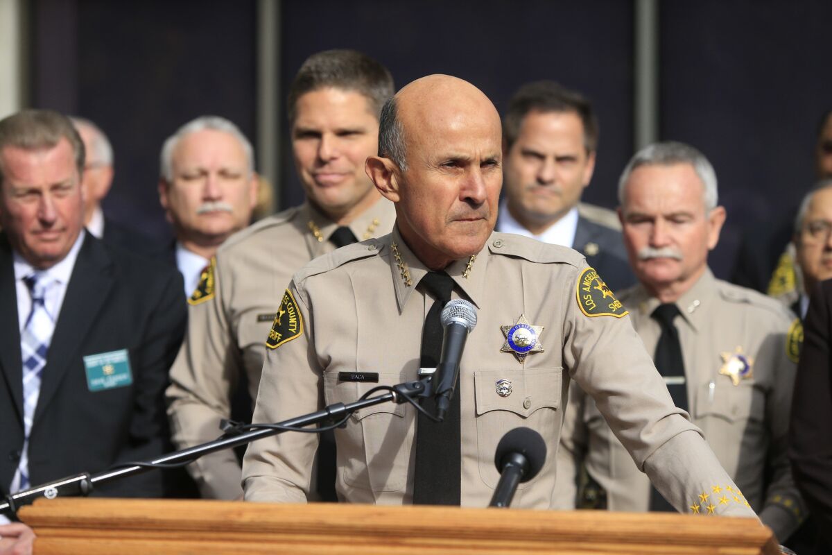 On Jan. 7, 2014, Los Angeles County Sheriff Lee Baca announced he would not seek a fifth term and would instead retire at the end of the month.