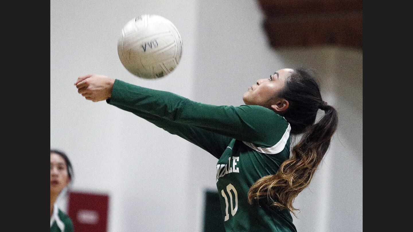 Photo Gallery: Glendale Adventist Academy vs. Providence in Liberty League girls' volleyball