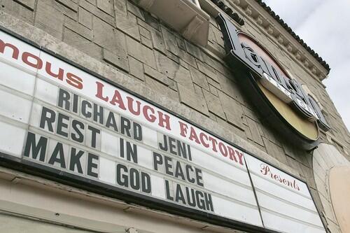Richard Jeni tops the marquee at the Laugh Factory one last time for Saturday's tribute to the late comedian.