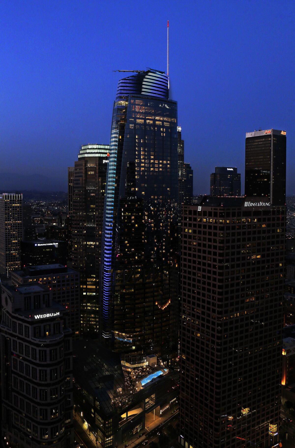 Wilshire Grand Center. (Mel Melcon / Los Angeles Times)