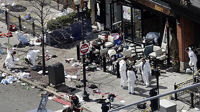 Aftermath of Boston Marathon explosions