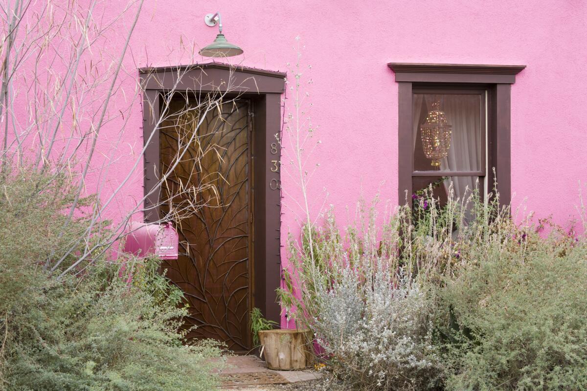 A pink house in Tucson.