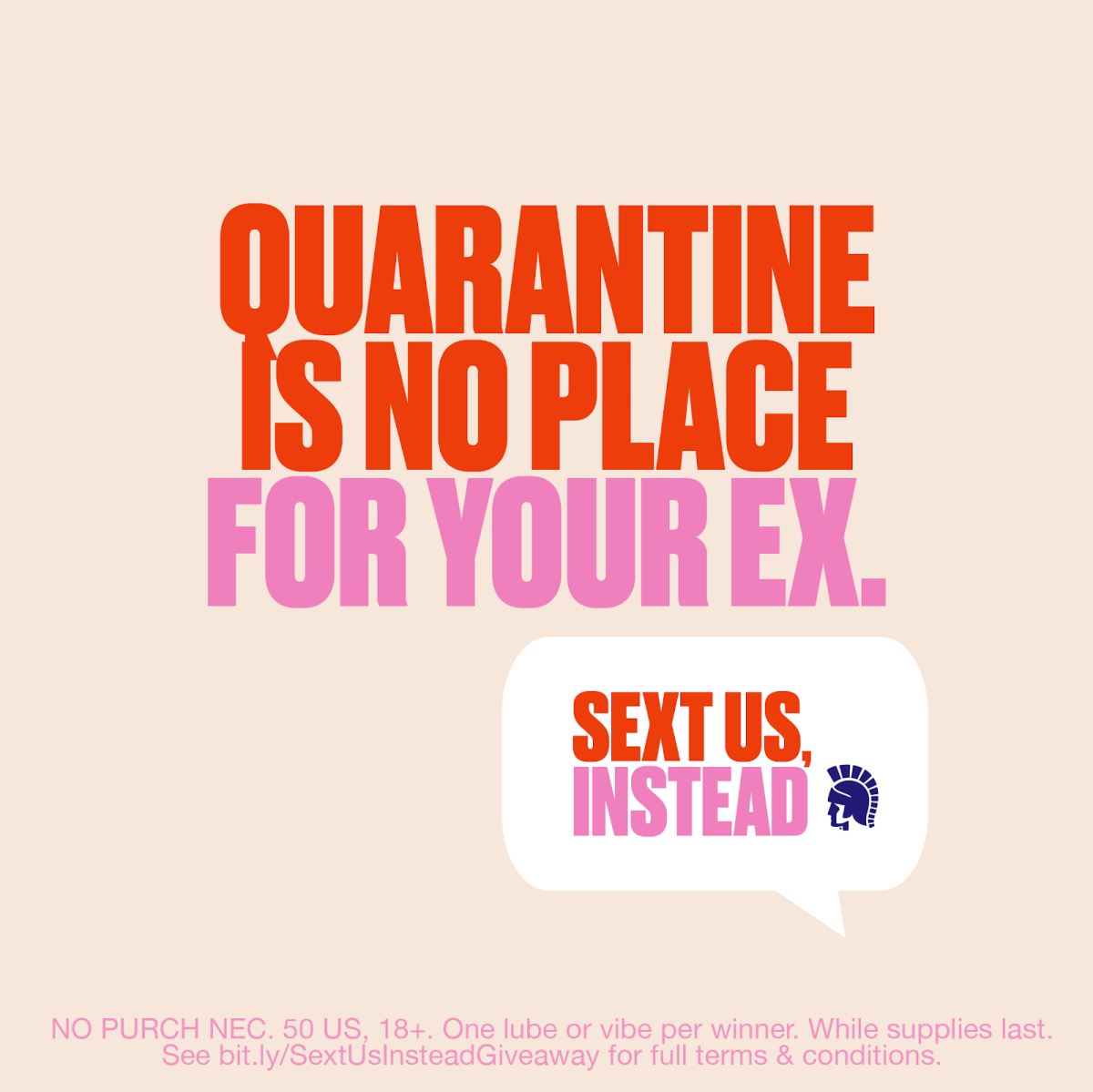 An image from a Trojan Condoms campaign that aims to show that staying home can still be sexy.