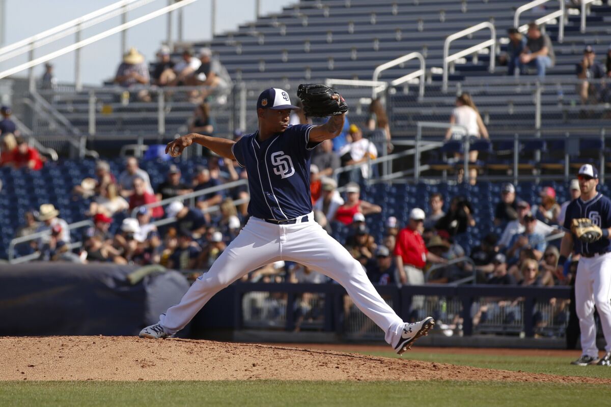 Christian Gabriel Bethancourt pitches for a half inning in Phoenix, Arizona.