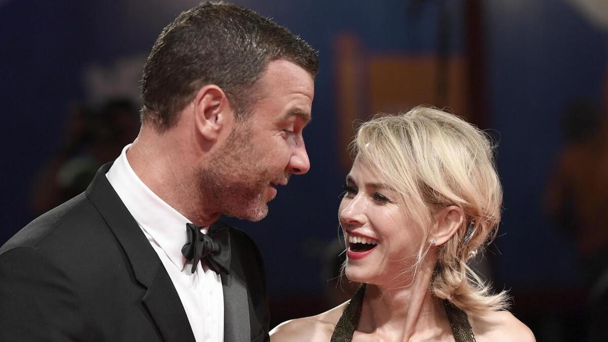 Liev Schreiber and Naomi Watts at the Venice Film Festival premiere of "The Bleeder" on Sept.2.