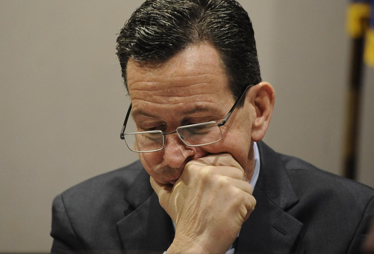 Connecticut Gov. Dannel P. Malloy at the presentation of the Sandy Hook Advisory Commission's final report.