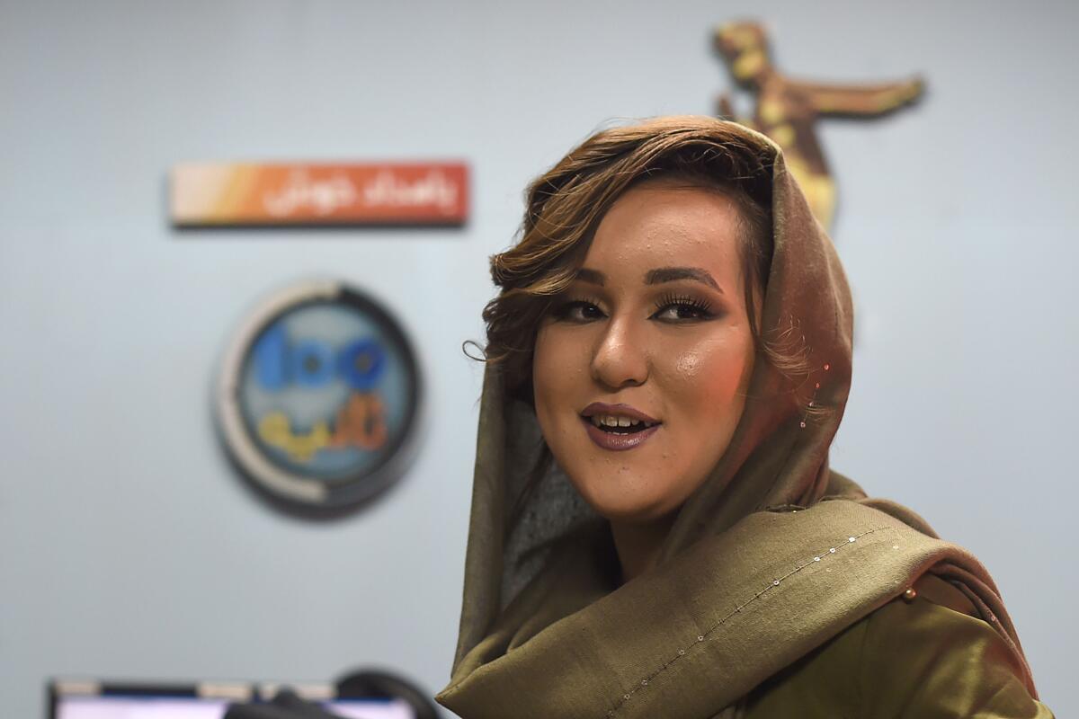 Zahra Elham, 2019 winner of Afghanistan's TV music competition, "Afghan Star"