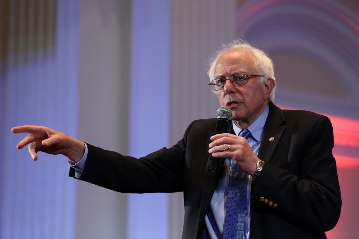 Bernie Sanders campaigns in Baltimore three days before the Maryland primary.