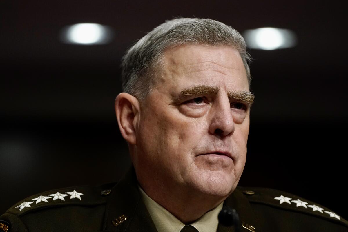 Gen. Mark Milley, the chairman of the Joint Chiefs of Staff.