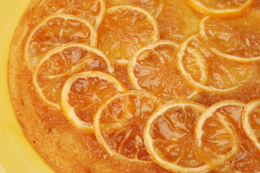 RECIPE: Lemon upside-down cake Koenig, Glenn –– – 121261.FO.0301.food.8.GMK.March 1, 2007. Lemon upside–down cake.