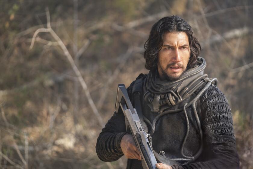 Adam Driver in the movie "65."