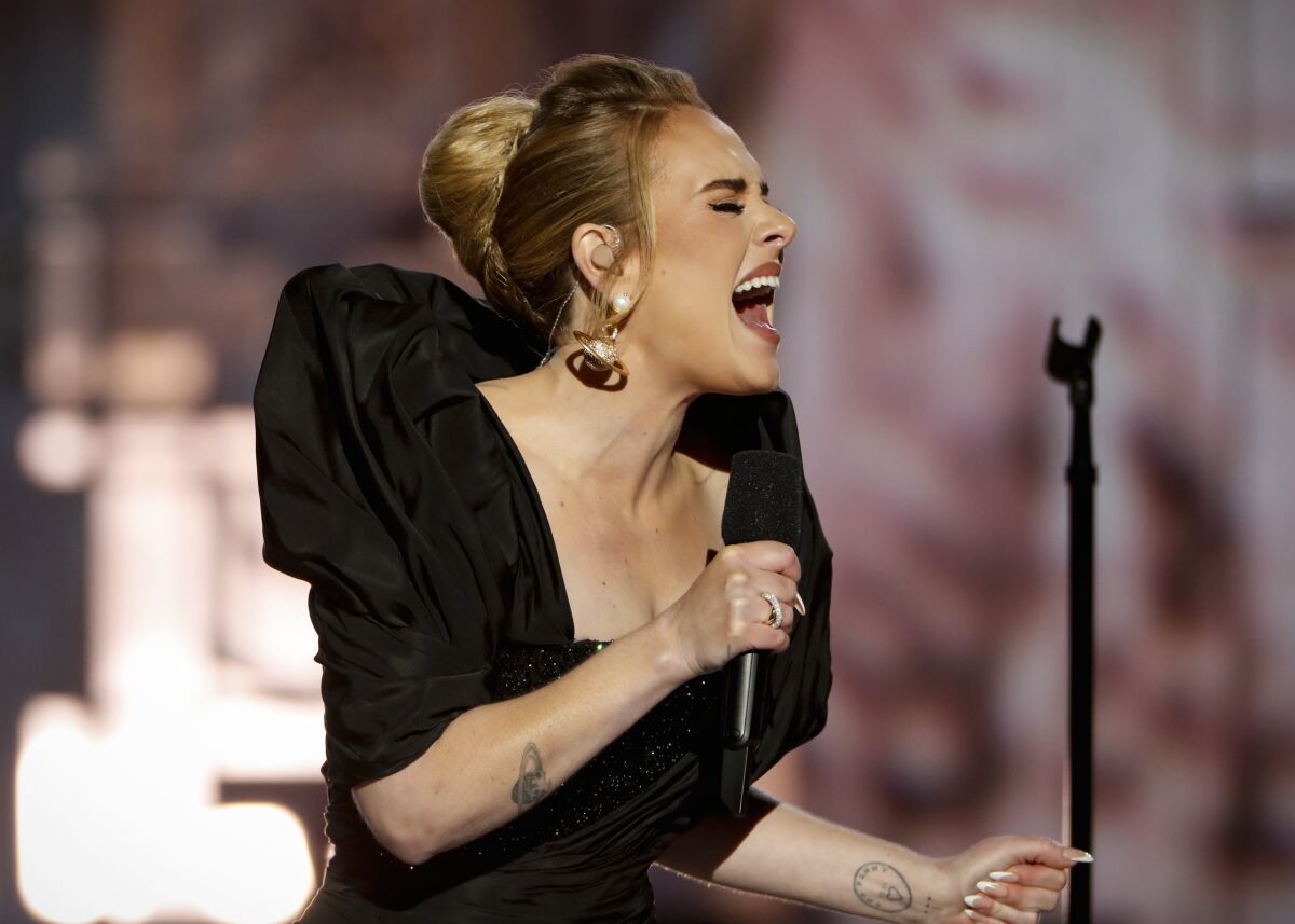 The singer Adele
