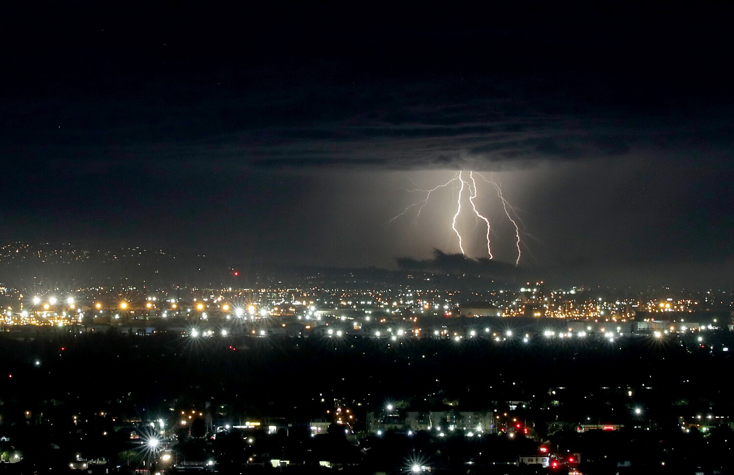 Stormy weather brings more than 3,000 lightning strikes and power outages to SoCal