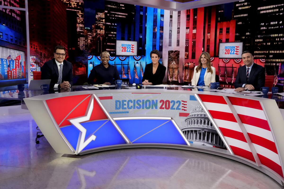 MSNBC'S Decision 2022 lineup of hosts