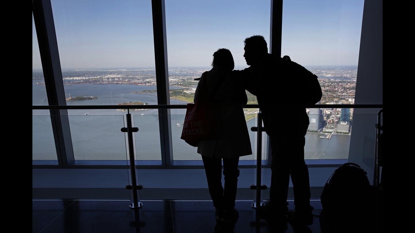 One World Observatory affords an amazing view of Manhattan, the Statue of Liberty, and south toward New Jersey.