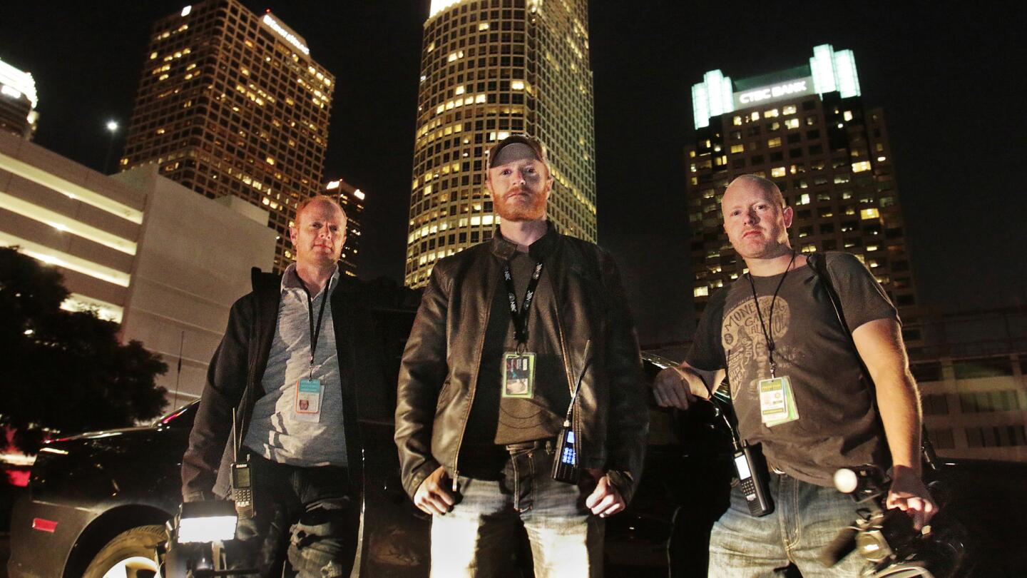 Brothers Austin, Howard and Marc Raishbrook are co-owners of RMG News, a service that provides breaking news videos to different news outlets in L.A. They were advisors on the movie "Nightcrawler."