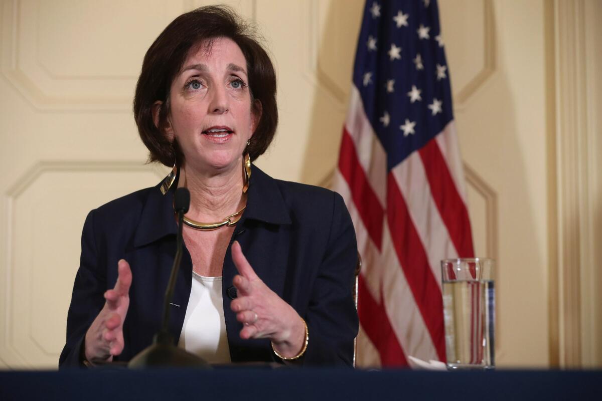 Roberta Jacobson, who has been assistant secretary of State for Western Hemispheric affairs, answers reporters' questions in English and Spanish during a January news conference in Havana. She is the new U.S. ambassador to Mexico.