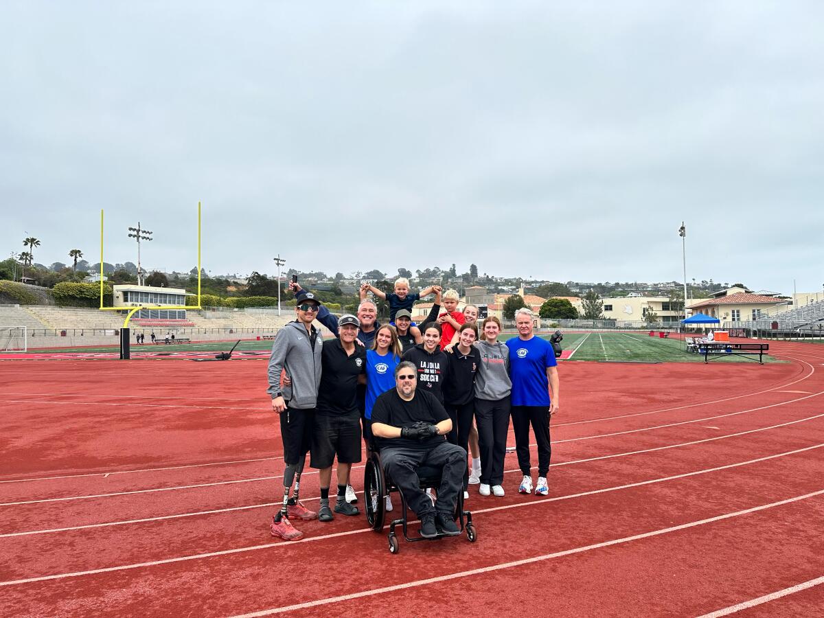 The La Jolla High School Challenged Athletes Foundation Club raised nearly $2,600 on June 3.