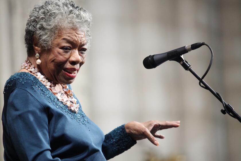 Poet and author Maya Angelou died at age 86 on May 28, 2014.