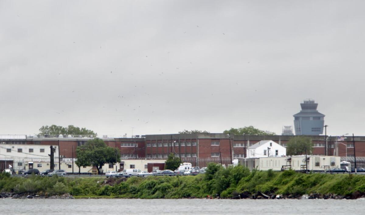 The Rikers Island jail in New York City.