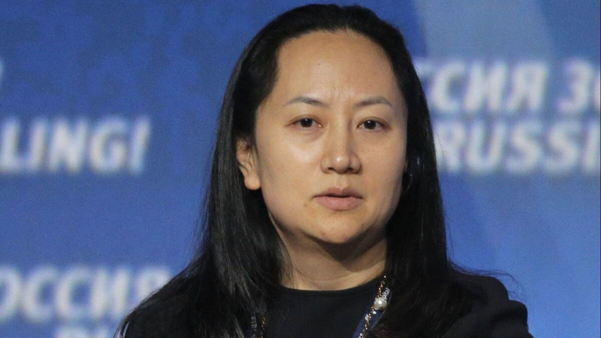 Meng Wanzhou, shown in 2014, is chief financial officer of Chinese tech giant Huawei. She was arrested Dec. 1 in Canada.