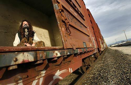 Adam Kuntz, 24, has been crisscrossing the country by hopping trains for the last few years. Its like its calling, he says when he hears a train whistle.