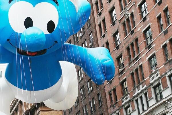 The Smurf float