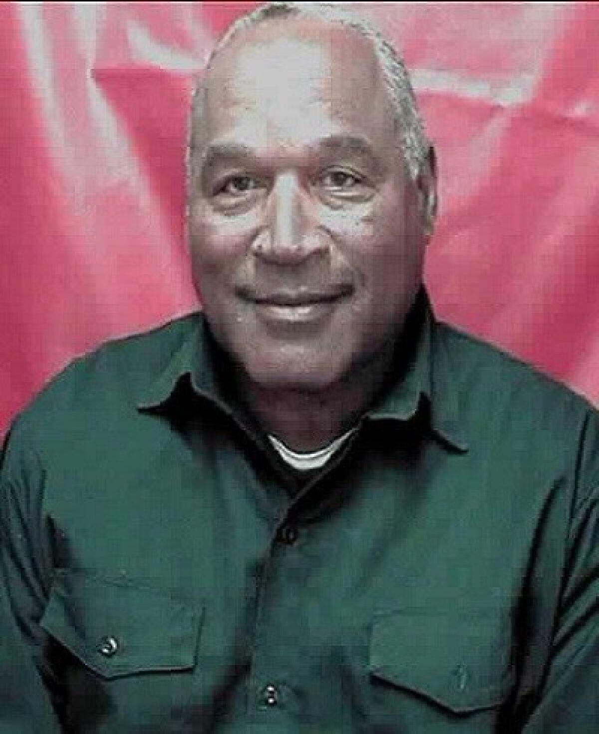 O.J. Simpson in prison this month. (Nevada Department of Corrections)