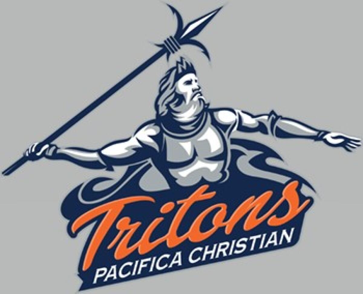 Pacifica Christian Orange County High School's Tritons logo.