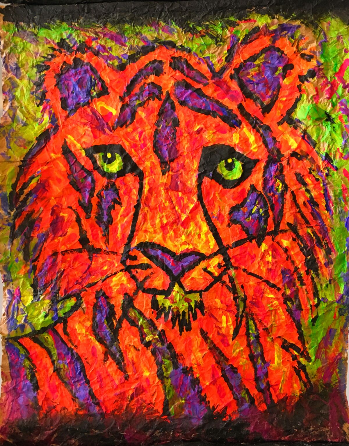 Painting of Tiger by Melanie Clarkson