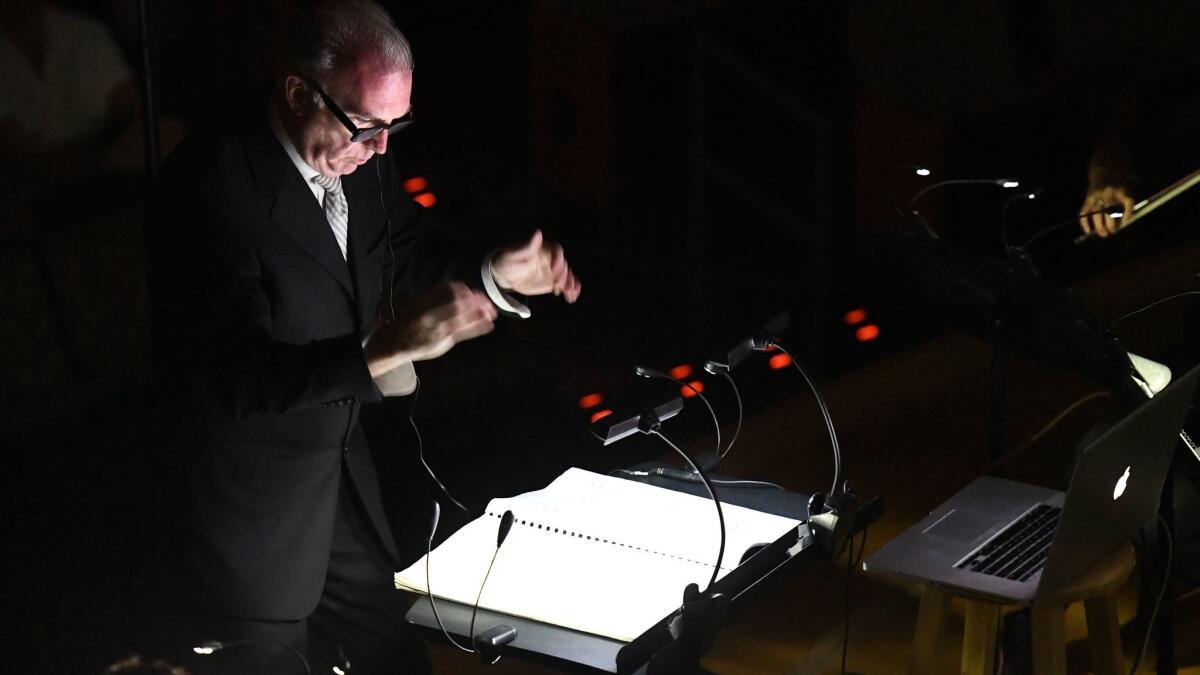 James Baker conducting Monday.