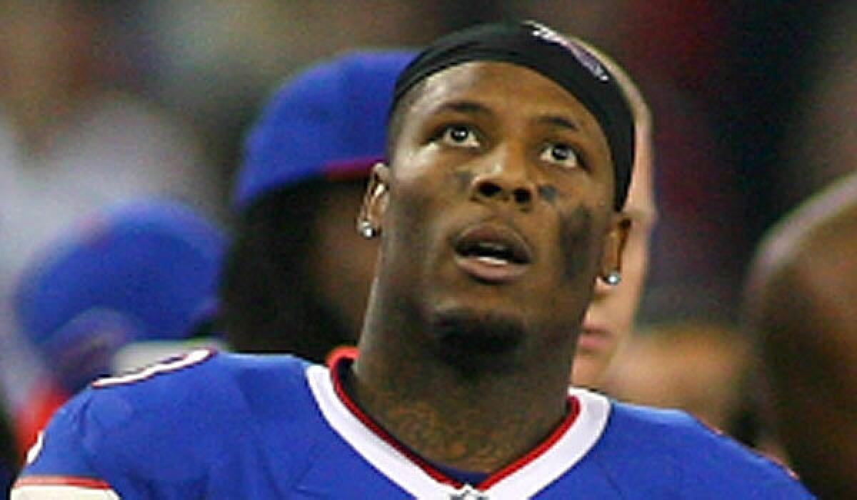 Buffalo receiver Stevie Johnson, shown Dec. 1 against Atlanta, played Sunday vs. Jacksonville a day after his mother's death.