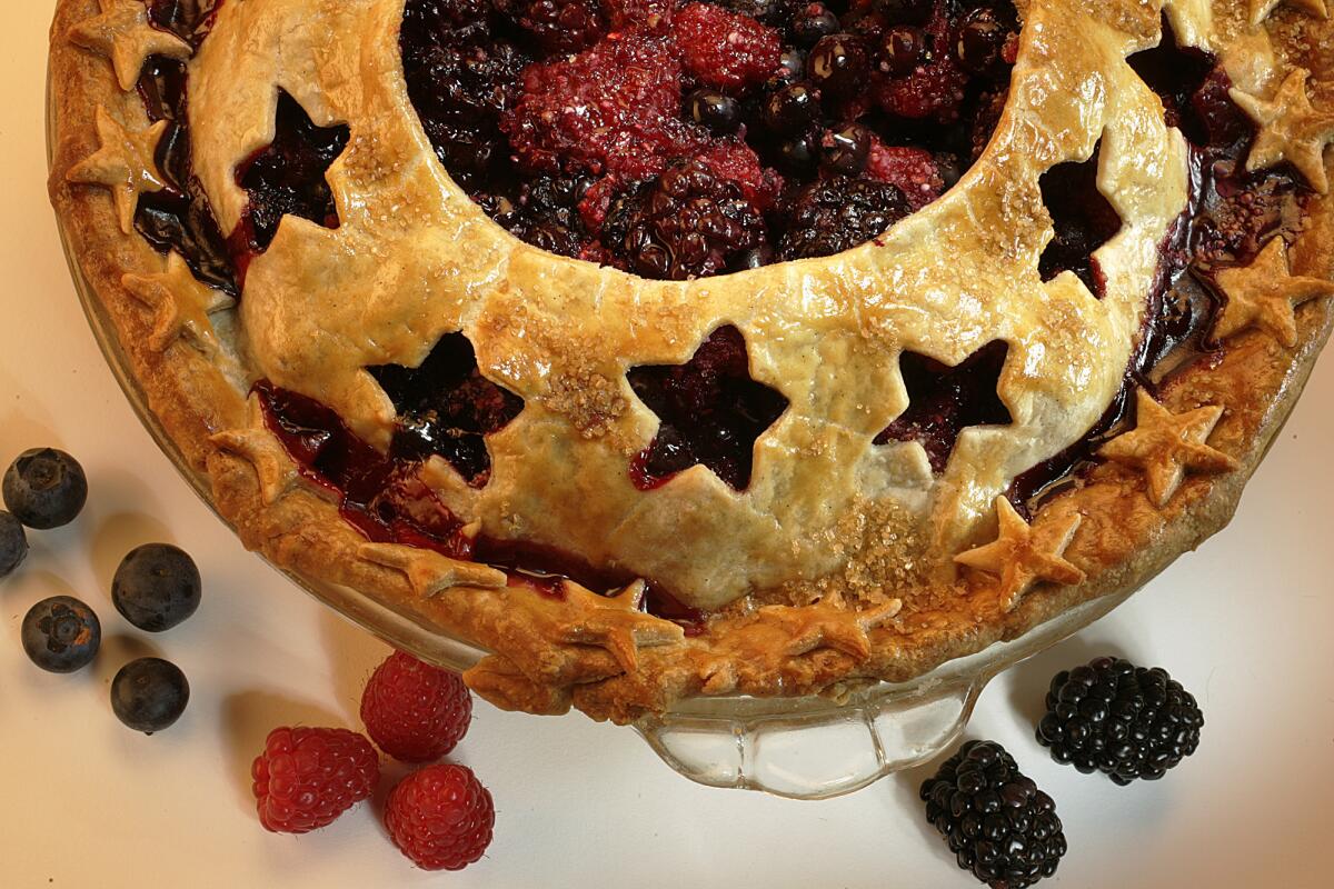 Apple and Fresh Berry Pie