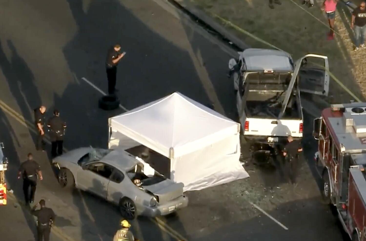 12-year-old girl killed, nine others injured in multi-car crash in South L.A.