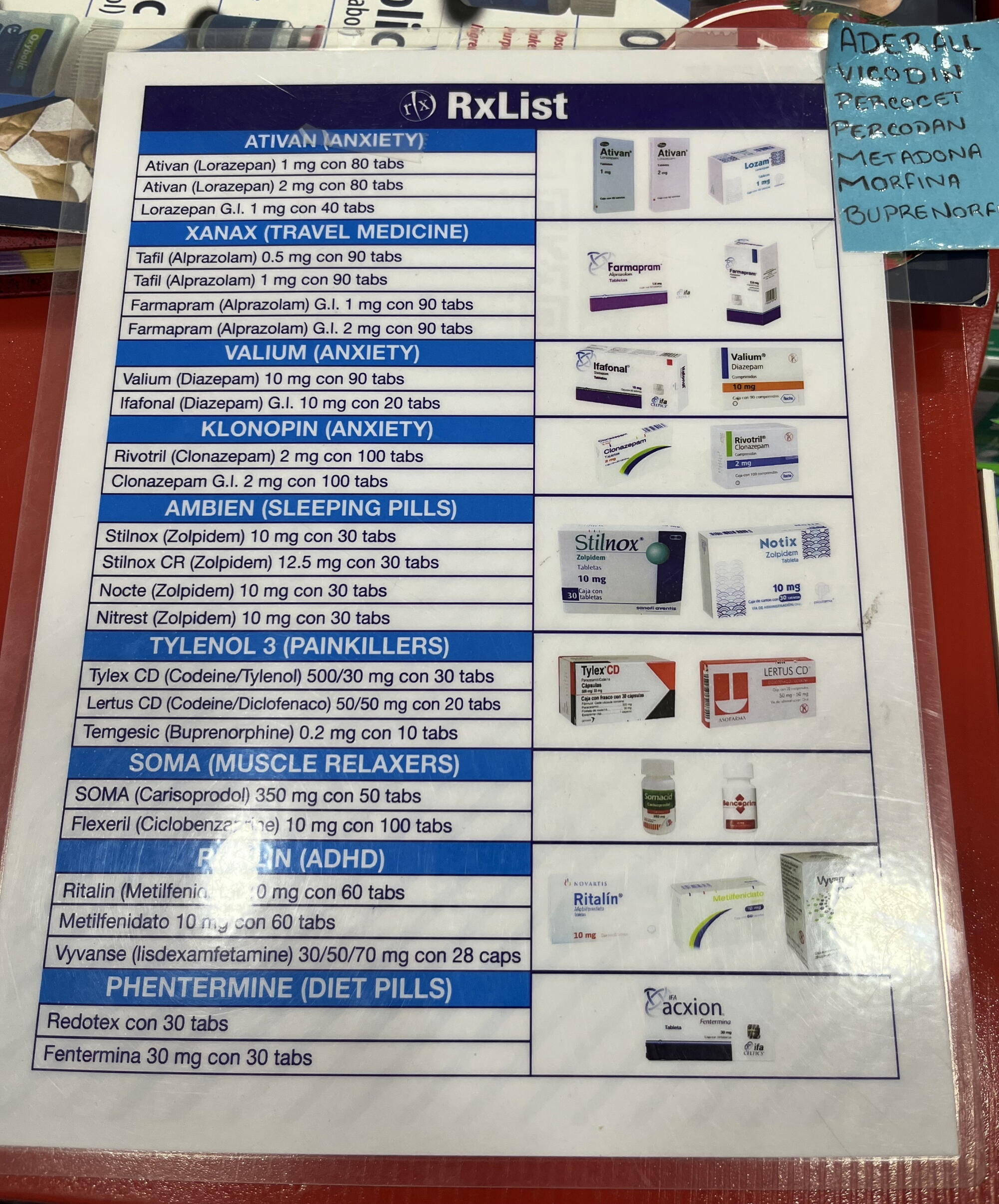 Pill Menu A year of buying meds, often fentanyl, in Mexican pharmacies - Los ...