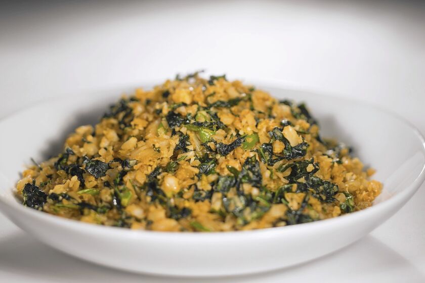 Recipe: Cauliflower and kimchi 'fried rice'
